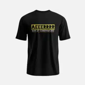 camiseta campanario color negro - camisetas originales