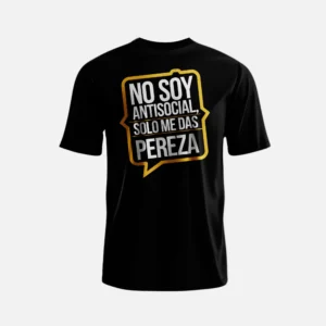 camiseta no soy antisocial - camisetas originales